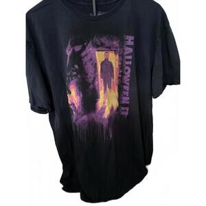 Halloween II Movie T-shirt Black Michael Myers  Horror‎ r Mens Size  XX Large